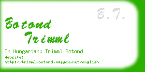 botond trimml business card